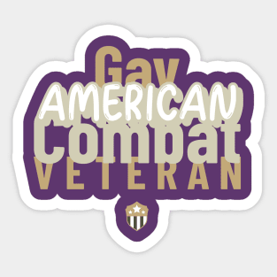 gay combat veteran Sticker